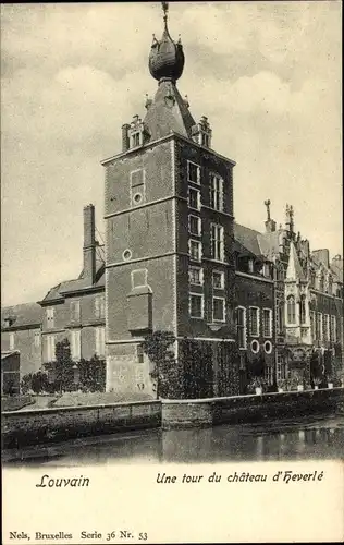 Ak Louvain Leuven Flämisch Brabant, Une tour du chateau d'Heverle