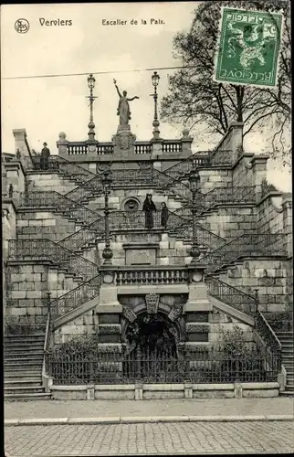 Ak Verviers Wallonien Lüttich, Escalier de la Paix