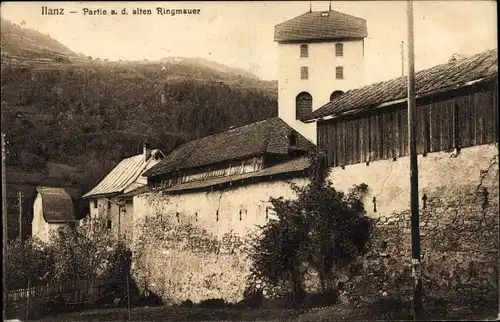 Ak Ilanz Kt. Graubünden, Partie an der alten Ringmauer