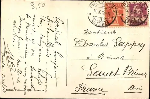 Ak Fribourg Freiburg Stadt Schweiz, La Basse-Ville