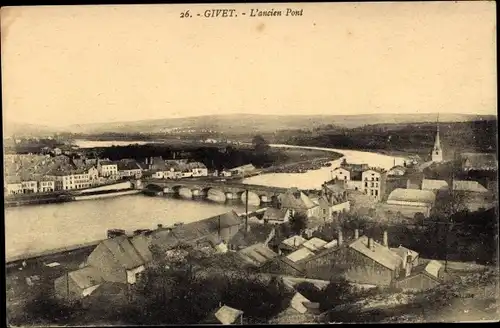 Ak Givet Ardennes, L'ancien Pont