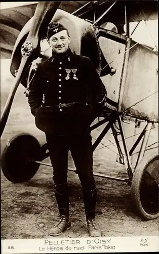 Ak Georges Pelletier Doisy, Hero du raid Paris Tokyo 1924