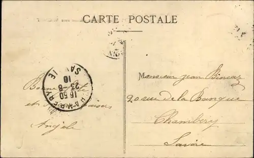 Ak Lyon Rhône, Aviation, Madame Herriot causant avec Mignot