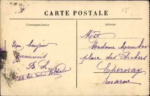Ak Saint Germain en Laye Yvelines, Luftschiff, Rond Point des Roses