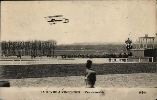 Ak Paris XII Bois de Vincennes, La Revue a Vincennes, Doppeldecker