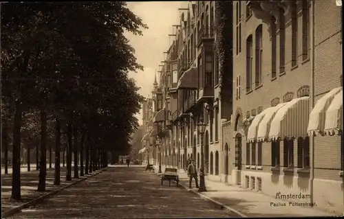 Ak Amsterdam Nordholland Niederlande, Paulus Potterstraat