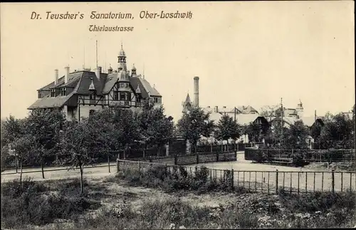 Ak Dresden Nordost Ober Loschwitz, Dr. Teuscher's Sanatorium, Thielaustraße