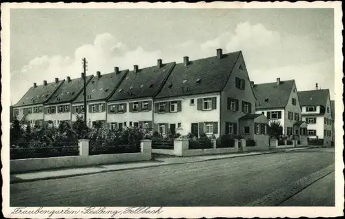 Ak Fellbach in Baden Württemberg, Traubengarten Siedlung