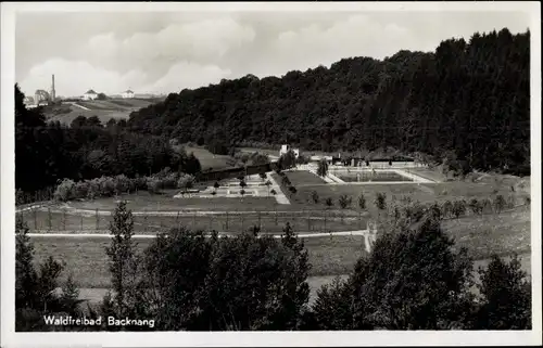 Ak Backnang in Württemberg, Waldfreibad