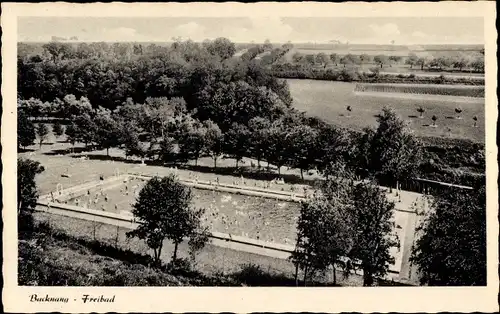 Ak Backnang in Württemberg, Freibad