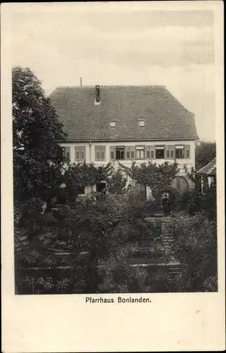 Ak Bonlanden Filderstadt in Württemberg, Pfarrhaus