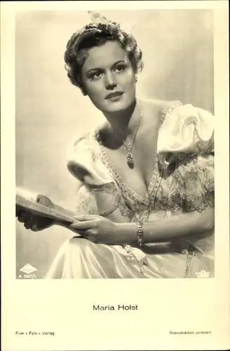 Ak Schauspielerin Maria Holst, Portrait