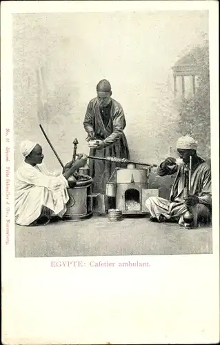 Ak Ägypten, Cafetier ambulant, Kaffeehändler