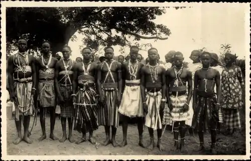 Ak Afrique Occidentale Francaise, Senegal, Groupe de Lutteurs