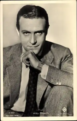 Ak Schauspieler Willy Fritsch, Portrait, UFA Film A 3744/1