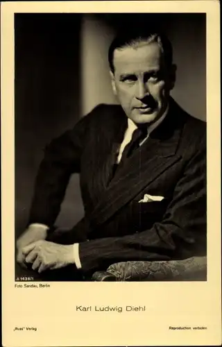 Ak Schauspieler Karl Ludwig Diehl, Portrait