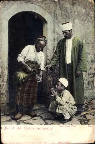 Ak Türkei, Marchand d'eau, Wasserverkäufer