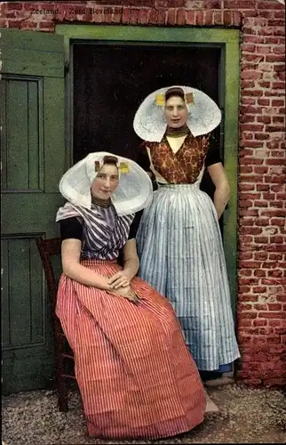 Ak Zuid Beveland Zeeland, Frauen in Trachten, Photochromie, Nenke und Ostermaier 175 3081