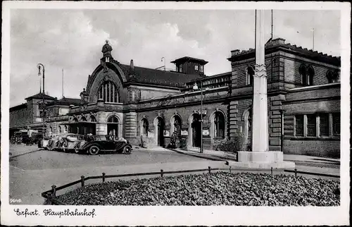 Ak Erfurt in Thüringen, Hauptbahnhof