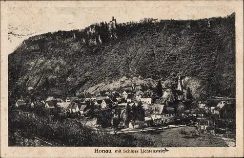 Ak Honau Lichtenstein in Württemberg, Schloss Lichtenstein