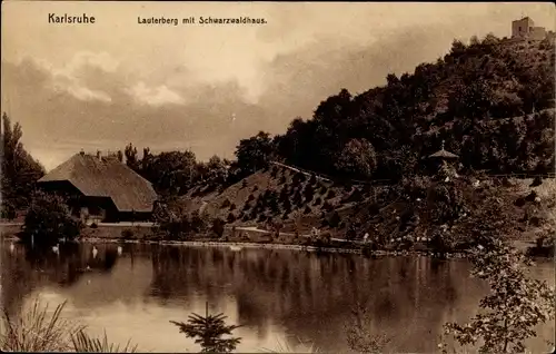 Ak Karlsruhe in Baden, Lauterberg mit Schwarzwaldhaus