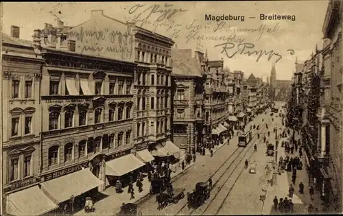 Ak Magdeburg an der Elbe, Breiteweg