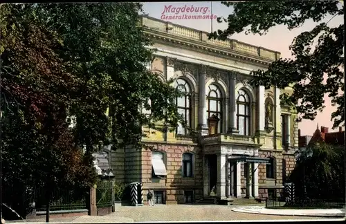 Ak Magdeburg an der Elbe, Generalkommando