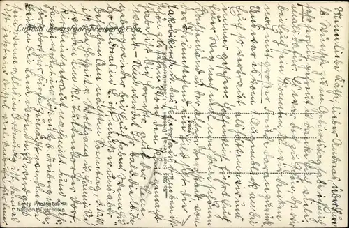 Ak Freiberg in Sachsen, Blick auf den Ort, Fliegeraufnahme