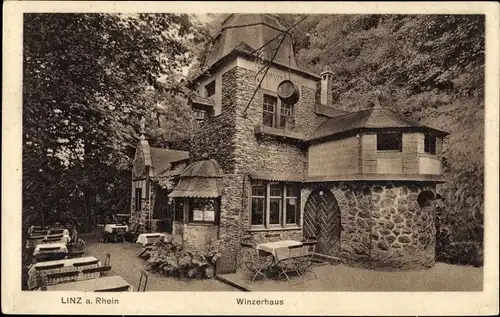 Ak Linz am Rhein, Winzerhaus