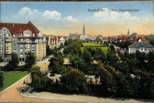 Ak Essen im Ruhrgebiet, Am Haumannplatz