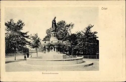 Ak Trier an der Mosel, Balduinsbrunnen