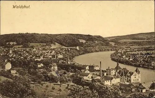 Ak Waldshut Tiengen am Hochrhein, Panorama