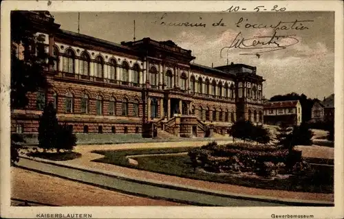 Ak Kaiserslautern in Rheinland Pfalz, Gewerbemuseum