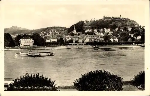 Ak Linz am Rhein, Panorama