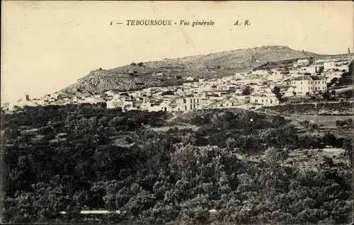 Ak Téboursouk Tunesien, Vue generale