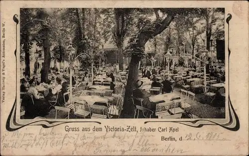 Ak Berlin Tiergarten, Victoria-Zelt, Garten