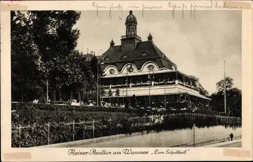 Ak Berlin Zehlendorf Wannsee, Kaiser Pavillon Zum Schultheiß