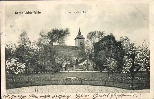 Ak Berlin Steglitz Lichterfelde, Alte Dorfkirche