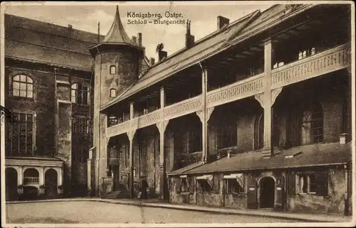 Ak Kaliningrad Königsberg Ostpreußen, Schloss, Blutgericht