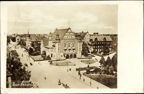 Ak Poznań Posen, Ansicht der Universität, Uniwersytet