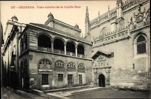 Ak Granada Andalusien Spanien, Vista exterior de la Capilla Real