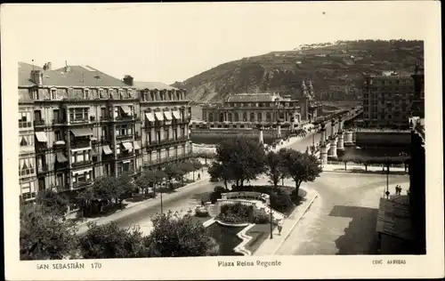 Ak Donostia San Sebastian Baskenland, Plaza Reina Regente