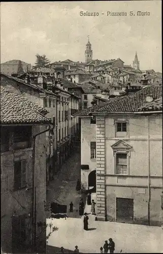 Ak Saluzzo Piemonte, Piazzetta S. Maria