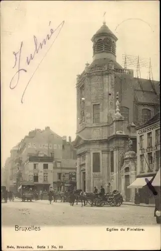 Ak Bruxelles Brüssel, Eglise du Finistere