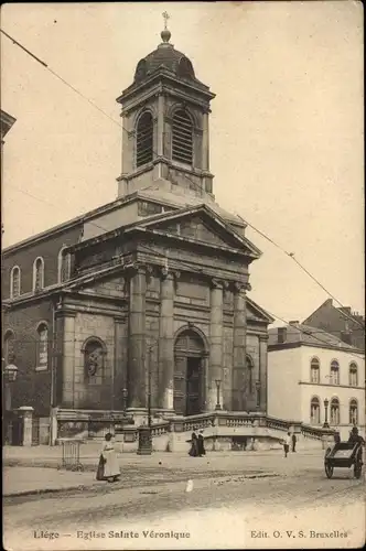 Ak Liège Lüttich Wallonien, Eglise Sainte Veronique