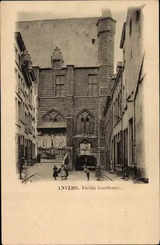 Ak Anvers Antwerpen Flandern, Vieille boucherie