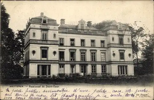 Ak Wetteren Ostflandern, Pensionnat du Sacre Coeur