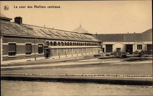 Ak Houdeng Aimeries Wallonien Hennegau, Charbonnages du Bois du Luc, La cour des Ateliers centraux