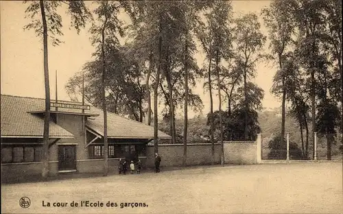 Ak Houdeng Aimeries Wallonien Hennegau, Charbonnages du Bois du Luc, La cour de l'Ecole des garcons