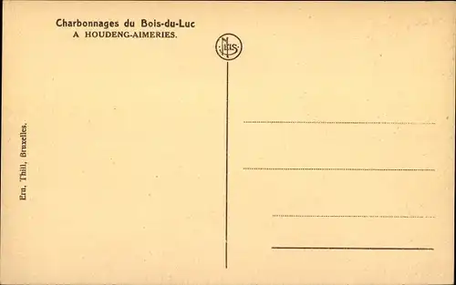 Ak Houdeng Aimeries Wallonien Hennegau, Charbonnages du Bois du Luc, La cour de l'Ecole des garcons